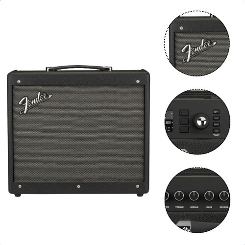Kit Fender Amplificador Mustang + Cabo Fender Jimi Hendrix Cor Branco