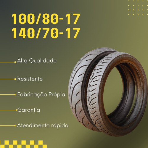 Par Pneu Twister 100/80-17 + 140/70-17 S 70 Black Tyres