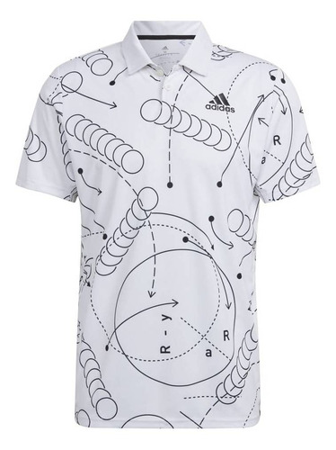 Remera adidas Club Graphic Tennis Blanco - Hc8492