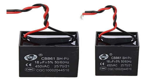 Cbb61, 2 Uds., 18 Uf, Capacitancia De Arranque, 450 V C...