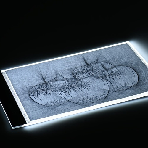 Soporte De Luz Led Portátil Para Dibujar, Bloque De Dibujo A
