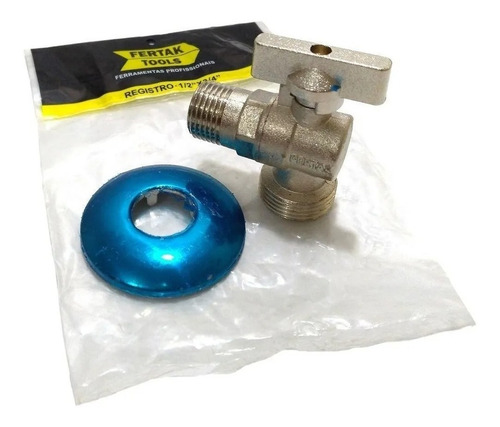 Imagem 2 de 5 de Registro Máquina De Lavar 1/2 X 3/4 Torneira Esfera Alavanca