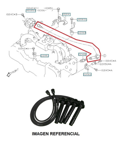 Cables Bujias Subaru Impreza 1.6 2001-2006 Ver Con Chasis