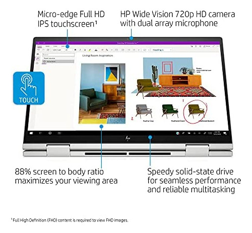 Laptop Hp 15 Táctil Core I5 12gb Ram 512gb Ssd