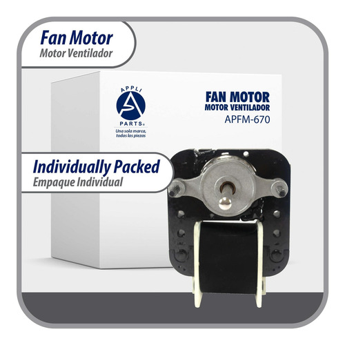 Motor Vent. Evaporador Universal Kit Em670 110v Aspa 4 - 5.4