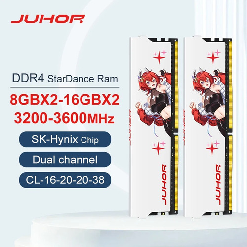 Memória Ddr4 Juhor Stardance 2x16gb 3200