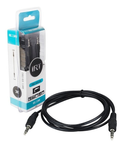 Cable Auxiliar 3mt Jack 3.5 Plug Irt / Tecnocenter