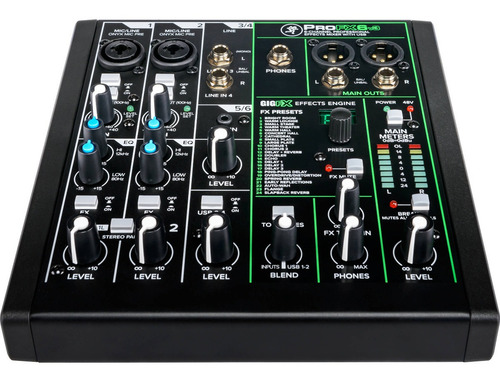 Mezcladora Profesional 6ch C/efectos Y Usb Mackie Profx6v3
