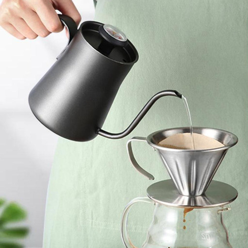 Hervidor De Agua De 400ml Con Termómetro De Cuello De Cisne