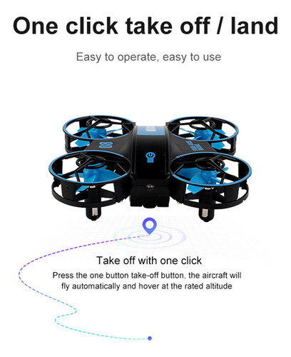 Drone Quadcopter Hold Con Luz De Navegación