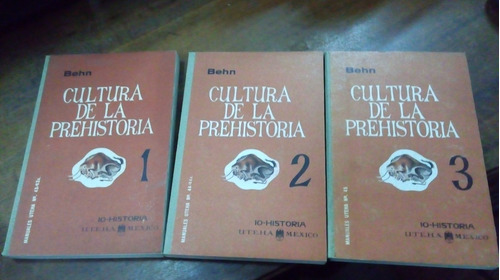 Libro  Cultura De La Prehistoria  3 Tomos 