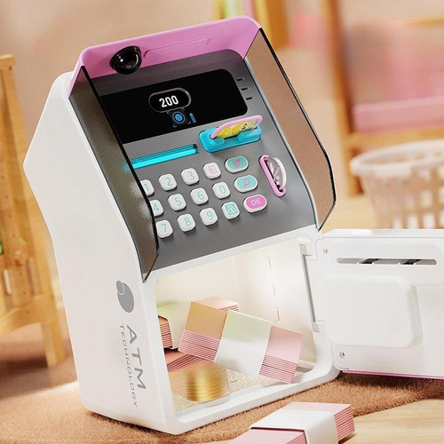 Simulación De Alcancía Con Cajero Automático, Banco De