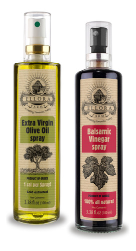 Ellora Farms, Aceite De Oliva Virgen Extra Griego Y Vinagre