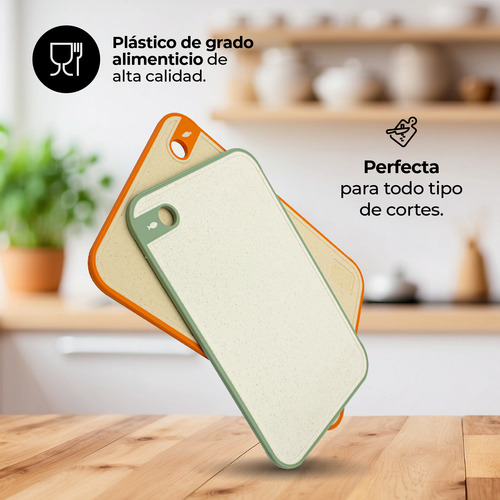 Set De 2 Tablas De Cocina Para Picar