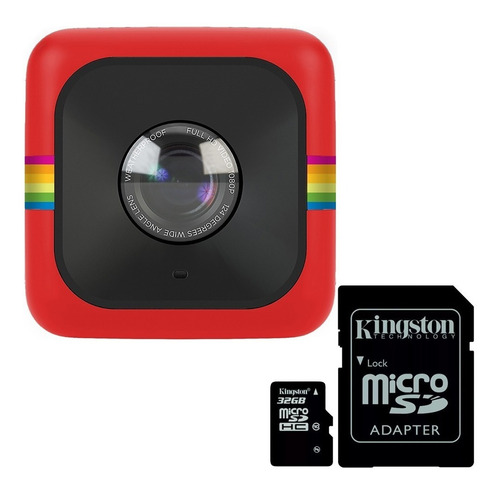 Camara Deportiva Polaroid Cube 6mpx Mic Magnetica + Sd 32gb