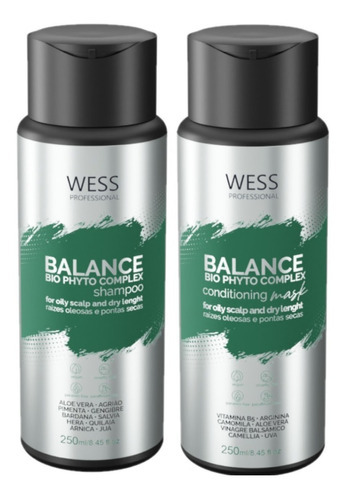  Kit Wess Balance Shampoo E Condicionador