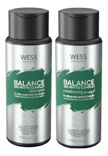 Kit Wess Balance Shampoo E Condicionador