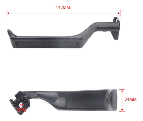 Imagen 9 de 9 de 1 Par De Manijas De Puerta Interior Para F350 F53