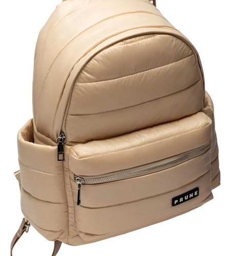 Mochila Urbana Prüne Modelo Blow - Estilo Y Comodidad Arena Liso