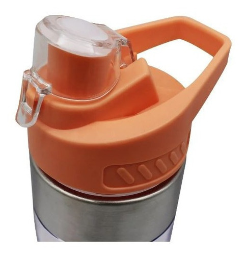 Garrafa Com Infusor Gratidão 750ml Salmão - Zona Criativa