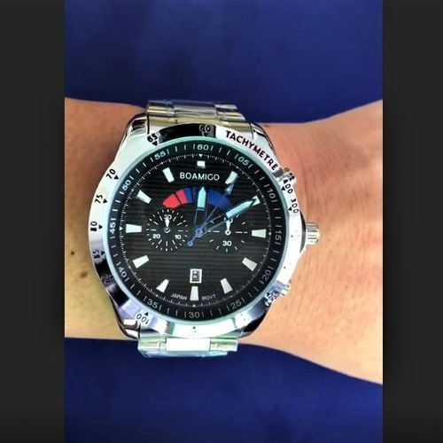 Relógio Masculino Esportivo Pulseira De Aço Watch Men Steel