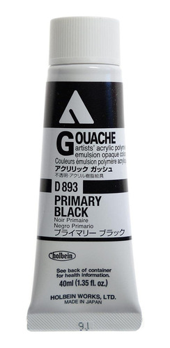 Emulsion Polimero Acrilico 1.4 Fl Oz Negro Primario D893a