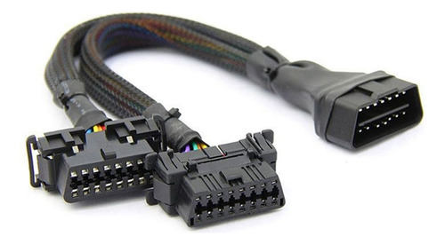 Cable De Extensión Obd2 2 En 1, 2 Unidades, Obdii Macho A 2