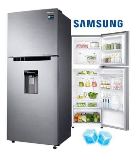Heladera Samsung 308lt Rt29 No Frost Dispenser De Agua Color Plateado