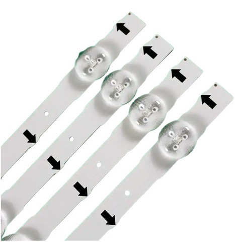 Kit 4 Tiras De 7 Leds Para Tv Samsung Un32j5500 64,7cm 3v