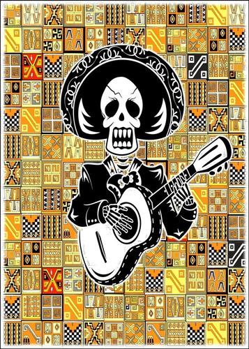 Poster 50x70cm Mariachi Decoração Música Mexicana