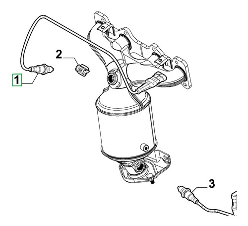 Sensor Oxigeno Lambda Superior Mopar