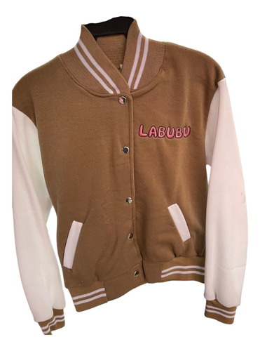 Chamarra De Labubu Infantil Beisbolera Unisex Niñas