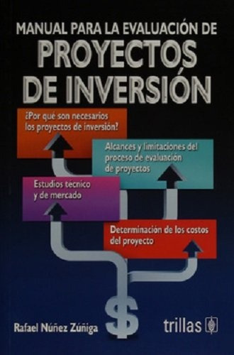 Manual Para La Evaluación De Proyectos De Inversión, De Nuñez Zuñiga, Rafael., Vol. 1. Editorial Trillas, Tapa Blanda, Edición 1a En Español, 2007