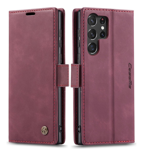 Funda De Piel Tipo Cartera Magnética Para Samsung Galaxy Boo