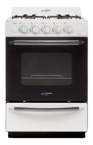 Imagen 1 de 1 de Cocina Eslabón de Lujo EFM56NB a gas 4 hornallas  blanca puerta con visor