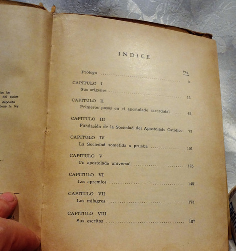 Vida De San Vicente Pallotti Por Juan Santos Gaynor (1963) (Usado)
