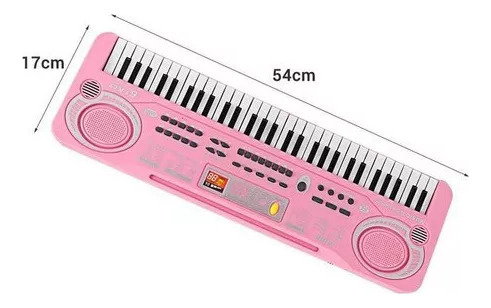 M Teclado Musical De Piano Para Niños Micrófono Eléctrico