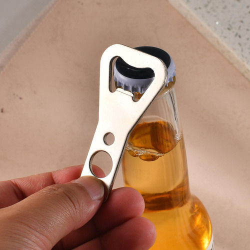 Abrebotellas Plano Abridor De Botellas De Mano De Metal Para
