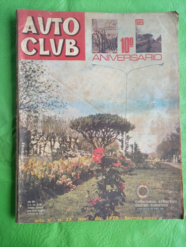 Revista Autoclub 55 Nov/dic 1970 10° Aniversario