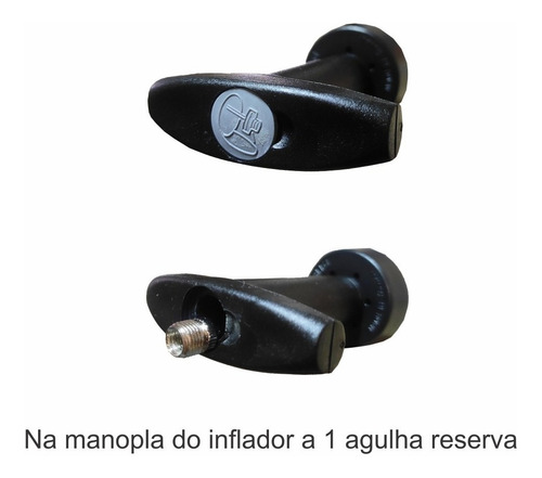 Imagem 3 de 3 de Inflador Bomba Bola Dupla Ação Penalty Com Nf