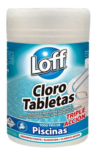 Cloro Tableta Para Piscinas Triple Acción Loff® X 2 Potes