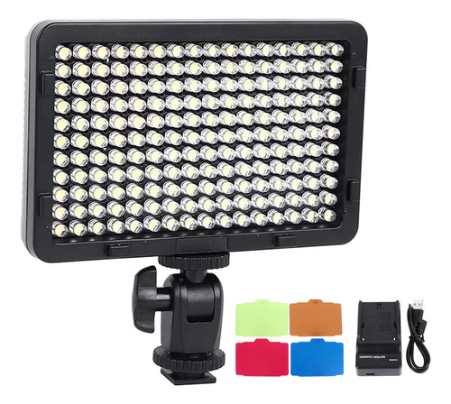 Mini Luz De Vídeo Led Para Cámara, Recargable, 176 Led, Foto