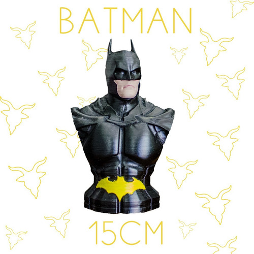 Busto Batman 15cm - Dc - Impresión 3d