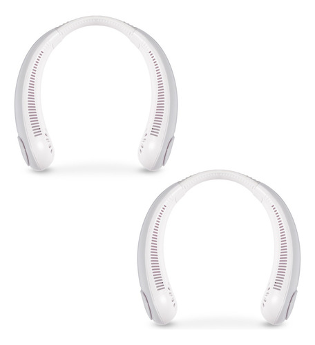 Ventilador Cuello Portátil Recargable Neck Fan | Cv Directo Color Blanco