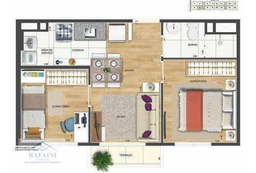 Imagem 2 de 15 de Apartamento 2 Dormitórios Com Vaga De Moto Vila Augusta - Ap0902