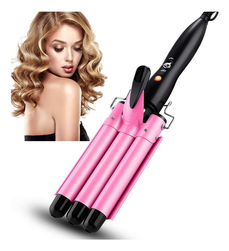 * . Rizador De Pelo De 32 Mm Barriles Triples Rizador D