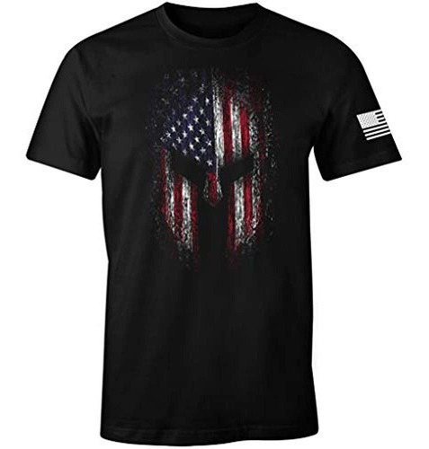 Camiseta Patriotica Para Hombre De La Bandera Estadounidens