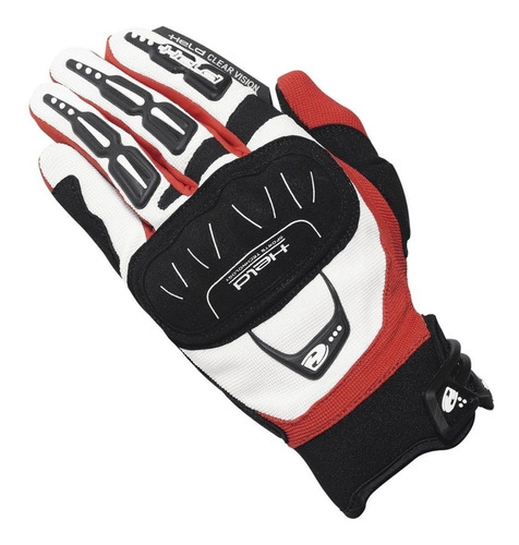 Guantes Moto Cross Held Backflip Blanco Rojo Mx Protecciones