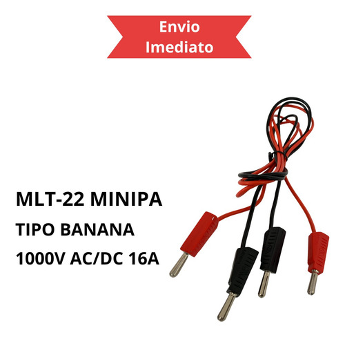 Cabo Conexão - Ponta De Prova Tipo Banana Mlt-22 Minipa