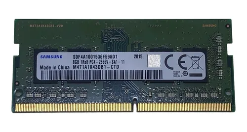 驚きの値段で Notebook Memória 8gb Original Sansumg Pc4-2666v-sa1-11 1rx8 メモリー